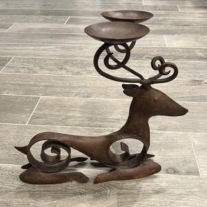 Pier 1 Metal Reindeer double sconce